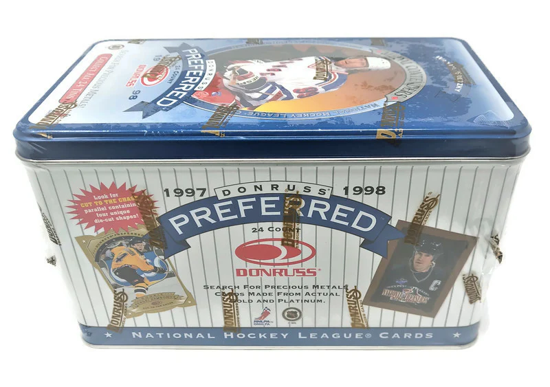 1997-98 Donruss Preferred Precious Metals Hockey Tin Box (Last Tin !)