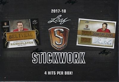 2017-18 Leaf Stickwork Hockey Hobby Sealed Box