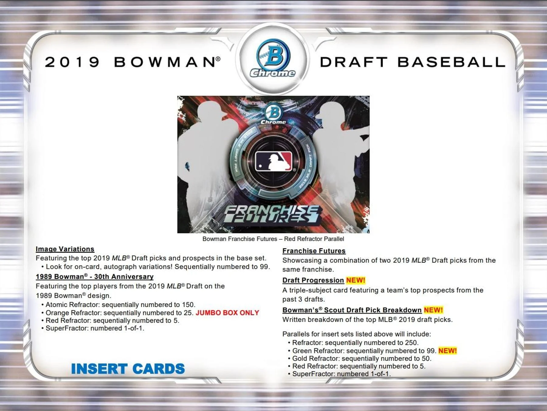 2019 Bowman Draft Baseball Hobby Jumbo Box - Image 5
