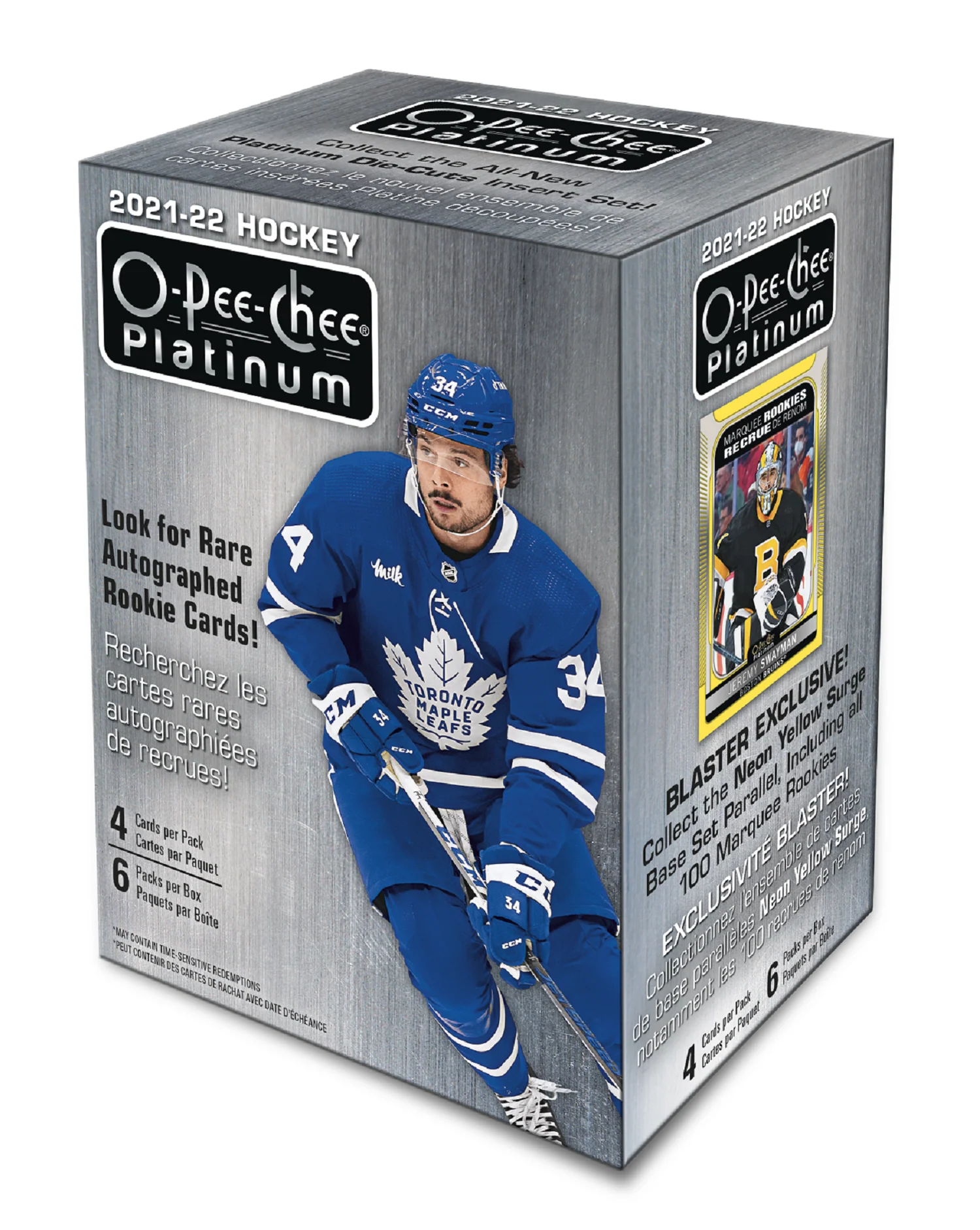 2021-22 Upper Deck O-Pee-Chee Platinum Hockey Blaster Box Master Case (Case of 20 Boxes)