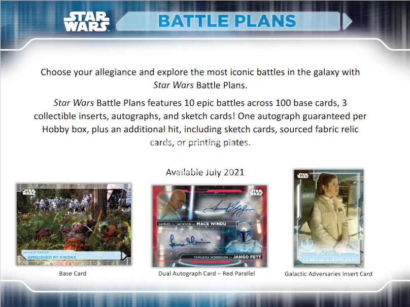 2021 Topps Star Wars Battle Plans Hobby Box - Image 4