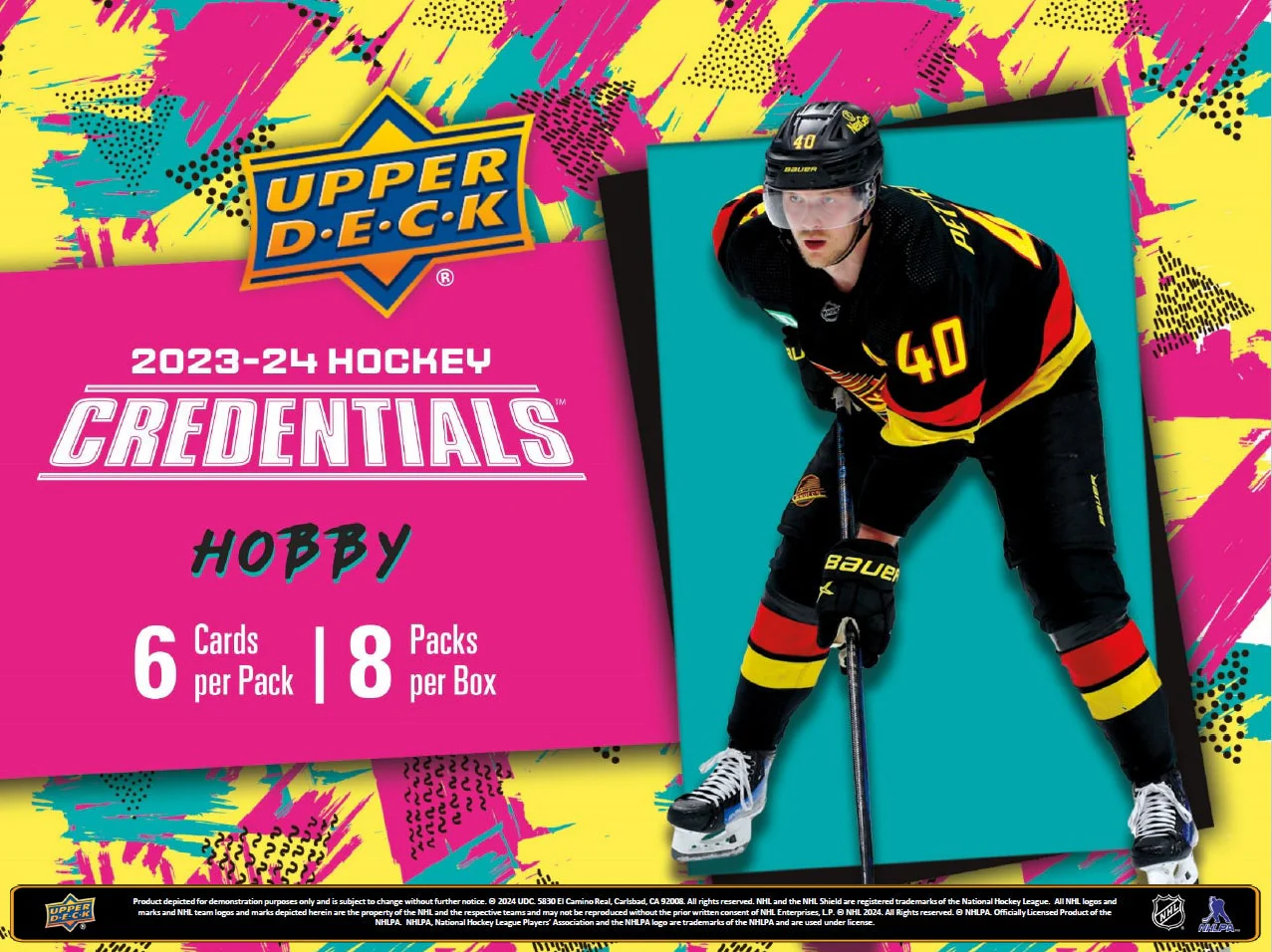 2023-24 Upper Deck Credentials Hockey Hobby Master Case (Case of 20 Boxes)