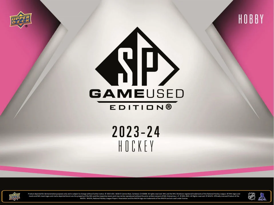 2023-24 Upper Deck SP Game Used Hockey Hobby Box Master Case (Case of 18 Boxes)