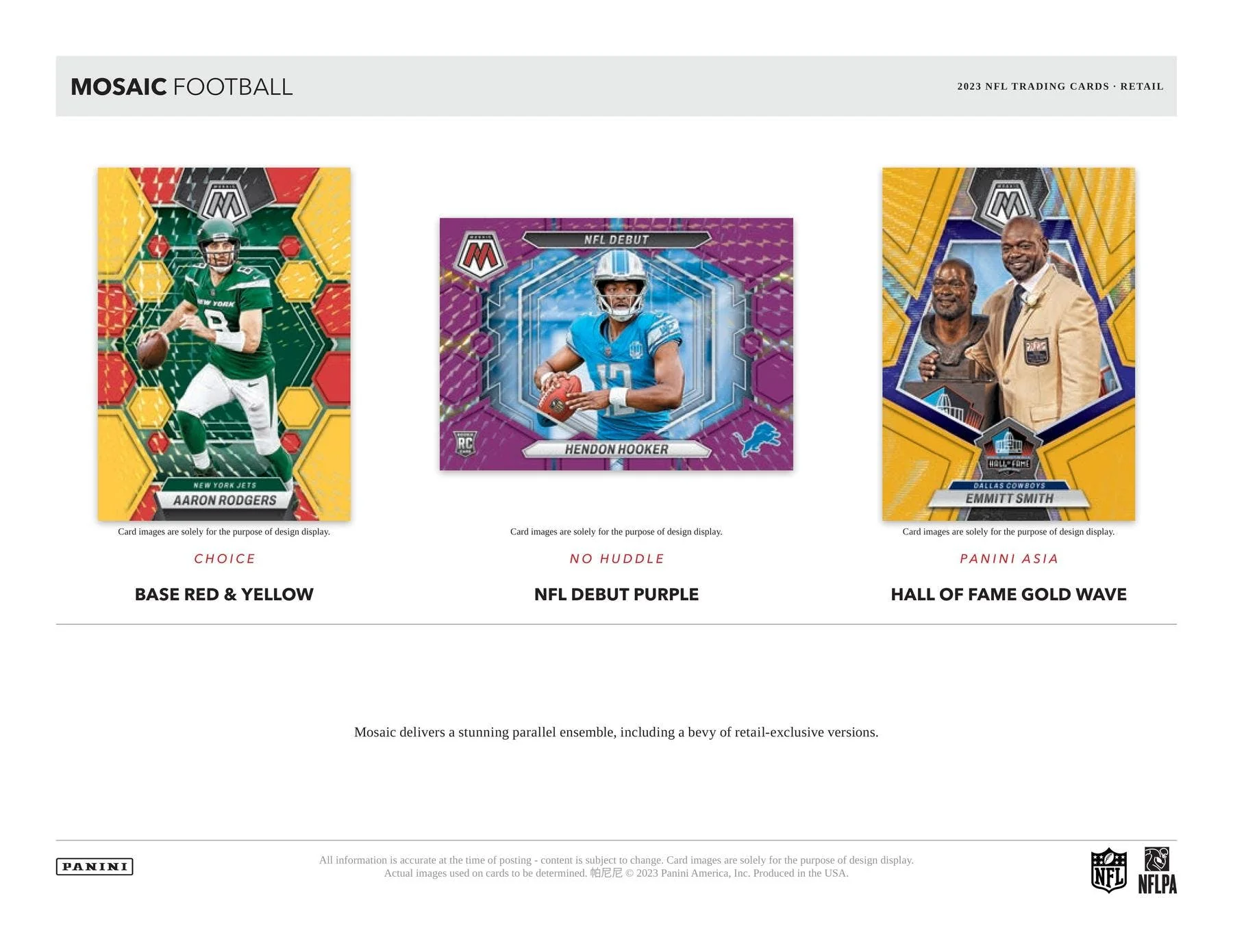 2023 Panini Mosaic Choice Football Hobby Box - Image 2