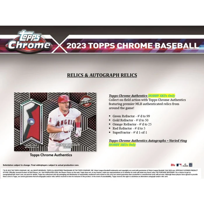 2023 Topps Chrome Baseball Hobby Jumbo Box - Image 9