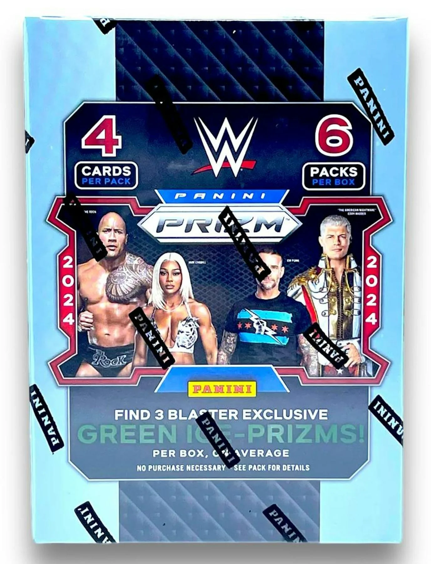2024 Panini Prizm WWE Wrestling 6-Pack Hobby Blaster Box (Green Ice Prizms!)