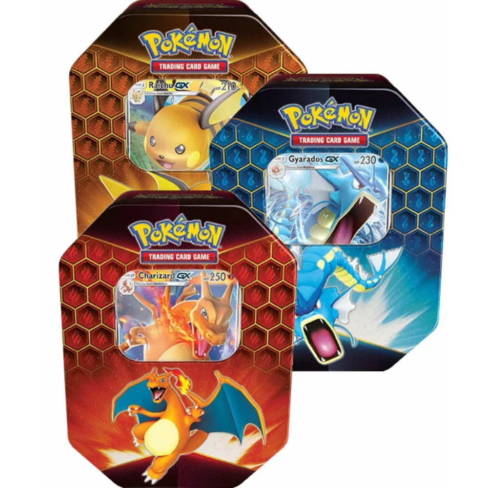 Pokémon Hidden fates Collectors Tin Set of Three