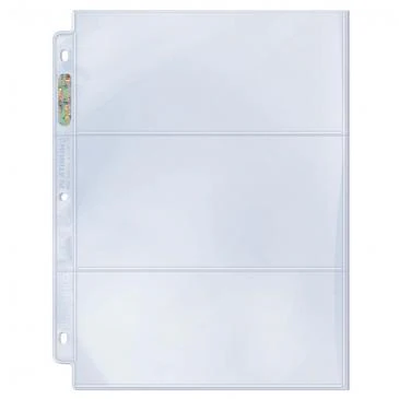 Ultra Pro 3-Pocket Platinum Page with 3-1/2" X 7-1/2" Pockets - Image 2